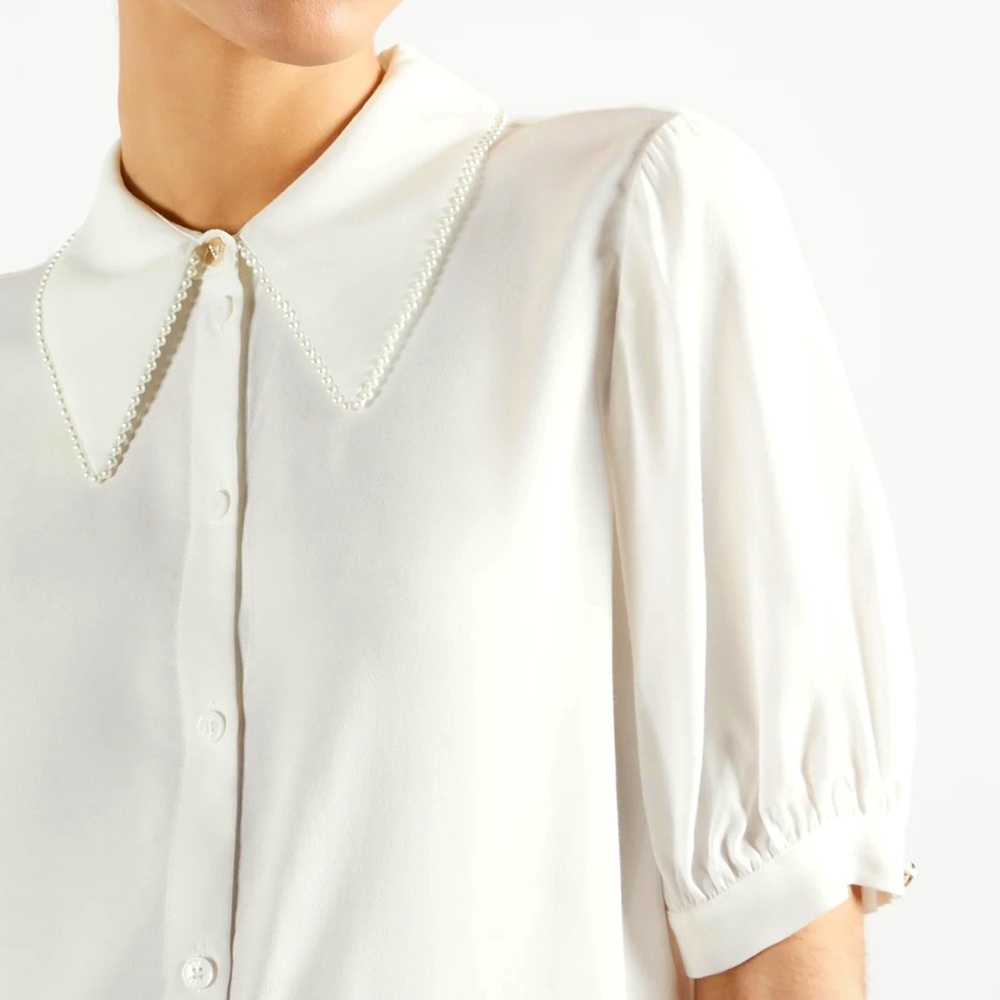 Ted Baker Faux pearl trim blouse. Brand new with tags